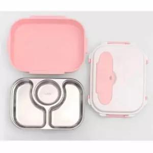 식판도시락(3구) 779XVA65 (핑크) 유아용식판 유치원식판