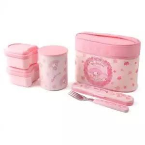 보온도시락 082KLZ35 마이멜로디 플라워리스 560ml 스텐 스케이