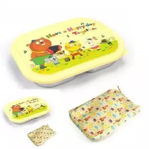 스텐 637XIN66 급식 식판 밀폐 식판 뚜껑 주머니 어린이집식판 유치원식판세트