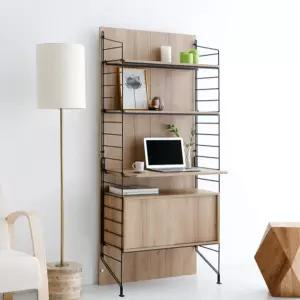 마켓비 선반 책상 사무용 책상 원룸 학생 미니 오크 BNA