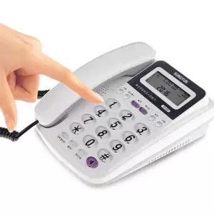 (화이트) 성윤 526 빅버튼 CID 유선 전화기/표시/전화/발신자/사무/가정/효도/강력/버튼/발신/어르신/일반