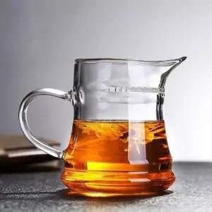 투명 차 우리기용 브라이트 필터 유리 주전자