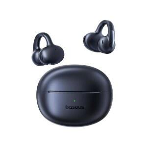 베이스어스 보위 MC1 프로 슈퍼베이스 무선 AI 컴포트 커브핏 기능 DNN CD 클리어 오픈 어쿠스틱 방수 사운드 LDAC가 고해상도 오디오 장착된 IP67 마이크 HIFI4 이어버드 디자인