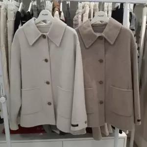 무자크홈플러스17 HC17 JK5941  M/베이지 여성 겨울 간절기 핸드메이드 울 자켓