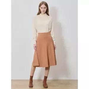 [하프클럽/데코]플레어 니트 밴딩 스커트 (택가격 157000원)