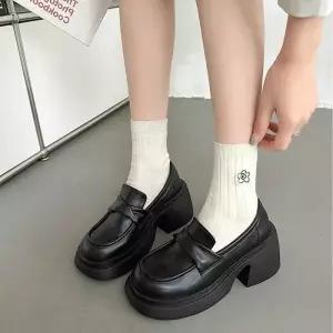 [라일리] Rly 여자 청키 통굽 페니로퍼 구두 슈즈 키높이 트렌