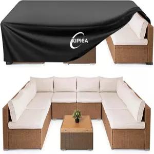 키피에아 파티오 가구 방수 겨울용 튼튼한 야외 세트 커버 테이블 의자 자외선 차단 찢어지거나 변색되지