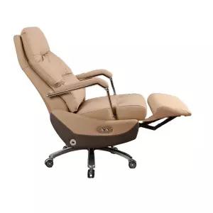 사무용 전동 안마 의자 마사지 편안한 소가죽 기능성 리클라이닝 럭셔리 사