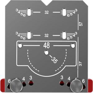 35mm 힌지 지그 키트 - 로케이터 및 제한 프레임이 있는 목공용 구멍 펀치 도구 | 캐비닛 도어 힌지를 위한 빠르고 정밀한 드릴링