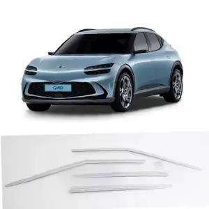 제네시스 GV60 차량용 크롬 윈도우 썬바이저 창문 빗물받이 몰딩 햇빛가리개