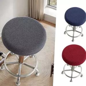 둥근 의자 덮개 인테리어 라운드 사계절 고탄력 의자 커버 스판 방진 쿠션 원형