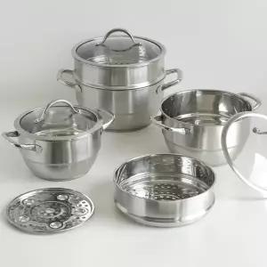 ih 찜기 인덕션 2단 통삼중 ih 찜 냄비 스텐레스 양수 만능 전기