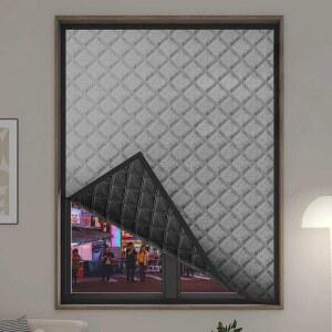 창문 소음차단 커튼 찍찍이 조용한 가리개 창문형 방음 73 소음차단커튼 흡음재 소리 부착