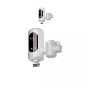 수도꼭지에 설치하는 세로형 순간 온수기 X 2개입전기 따뜻한물 안나오는곳 사무실 회사 화장실 탕비실 캠