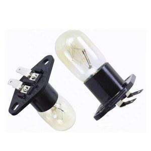 1개 230V 20W 전자레인지 전구 냉장고 전구 평평한 발이 있는 홀더 포함 미디어 대부분의 브랜드에 적합