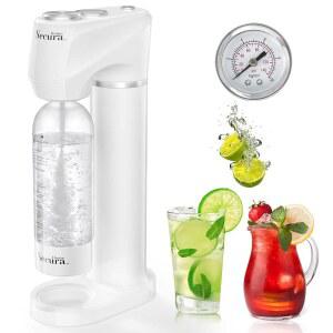 세큐라 홈 소다 스트리밍 기계 소다 메이커, 탄산수 및 탄산수 기계, 60리터 이산화탄소 실린더와 호환(포함되지 않음)