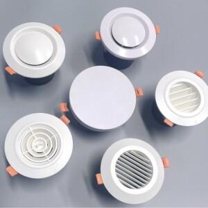 플라스틱 외벽 공기 환기 순환 75100mm 배출구 커버 해충 방지 조류 및 쥐 통풍구 방수 캡