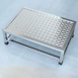 스테인레스 키높이 발판 주방 현관 미끄럼방지 선반 보조 받침대 스테인리스