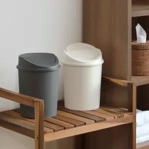차분한 컬러감 가정용 스윙 휴지통 사무실 쓰레기통 5l 7l 소형