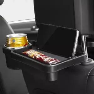 (색상 멀티트레이 블랙)차량 뒷좌석 90도 폴딩 거치대 멀티 컵홀더