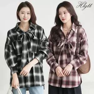 [헬리꽁땡]로우톤체크타이셔츠2종