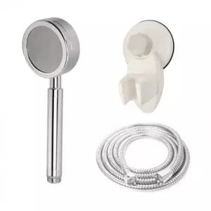 ( )알루미늄 샤워기 메탈호스 B세트 1.5m 절수 고압 샤워헤드 샤워줄 욕실 거치대 걸이 샤워꼭지 교체 부속