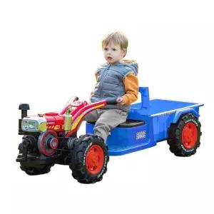 무선 조종 경운기  배터리 장난감 전동 트랙터 선물 승용 원격