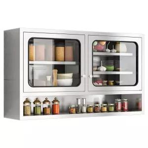 벽걸이 주방 정리 식당 스테인리스 카페장 찬장 부엌 수납 보관 식기