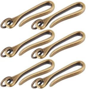 크래스파이어 황동 물고기 고리 열쇠고리 U자형