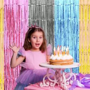 쥬넛 파티 배경 반짝이 줄 커튼 생일파티배경