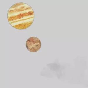 태양계 야광 아크릴 스티커