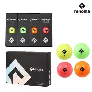 레노마골프 3피스 12개 고반발 컬러 골프공 RMAEO3871 TA3801171