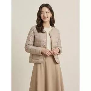 [꼼빠니아]크롭 버튼 덕다운 경량 점퍼 CW24IH4002025A_P411142435