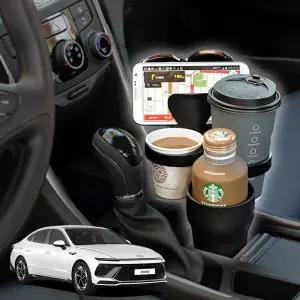 쏘나타디엣지 5단멀티확장 차량용컵홀더 차아네 거치대 포켓 용받침대 용홀더 용수납 자동차수납