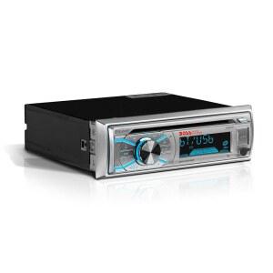 BOSS Audio Systems MR500UABS 해양 보트 스테레오 - 싱글 딘, 블루투스, CD DVD 플레이어, AM /FM 라디오 수신기, USB