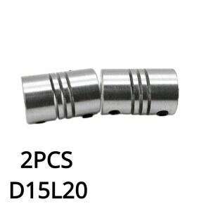 플렉시블 커플링 2PCS D15L20 알루미늄 RS 커플 구멍 스테퍼 모터 17 8mm CNC 인코더 조각 기계