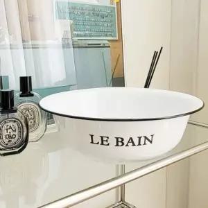 르 바신 빈티지 대야바가지 세숫 욕실 세수 목욕 물바가지 바구니