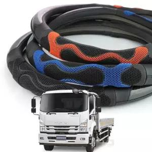 이스즈 포워드 핸들커버 트럭 A타입 벌집그립 카바 자동차 차량용 열선 극세사 가죽 대형 버스 화물차