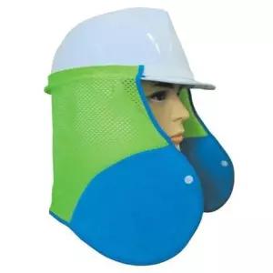 덕신 안전모용 목그늘 타올뒷 차양 선캡 썬캡 용품 현장 건설 내피 용내피 예초작업 그늘막 그늘이 햇빛가