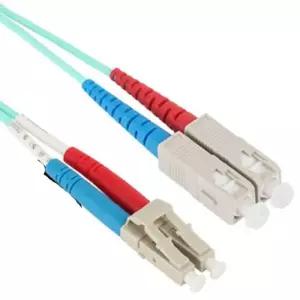 피앤케이 광점퍼코드 광블 10G LC-SC-2C-멀티 15m퍼 송수신장비 연결 신호전송블 싱글모드블 싱글블 다목적