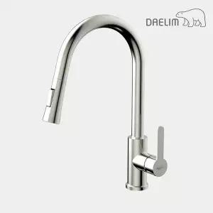 [DAELIM]대림바스 무광 니켈 거위목 주방 싱크 수전 DL-K2119SN