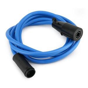 8피트 7방향 RV 블레이드와 원형 소켓 트레일러 커넥터 배선 플러그 프론트 코드 케이블 하네스 퀵 커넥트 14피트~20피트 구스넥 범퍼 풀 유틸리티 날씨 절연