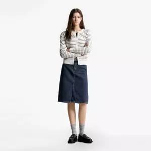 [공식][타미힐피거] 스트레이트 데님 스커트 (T22F6NSC031WT11BK)