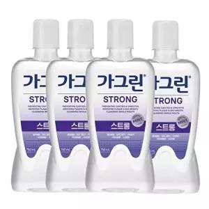 고품질 가그린 스트롱 구강청결제 750ml x 4개+100ml 구강세정제 동아가그린 가그린오리지널 WFHW42J