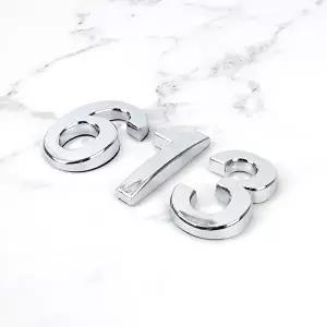 고품질 은색 번호 1 소 디자인 문자 장식 디자인이니셜 문자이니셜 숫자이니셜 이니셜스티커 WFHX4C5