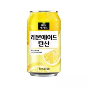 미닛메이드 레몬에 탄산 355mlx24캔레몬에이드음료 레몬에이드음료수 에이드