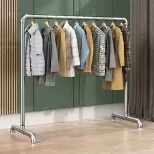 제이라이프 철제 파이프 행거 옷걸이 이동식 튼튼한 1단 스틸