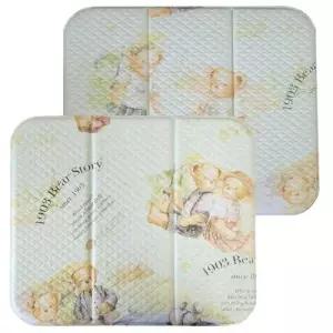 3단접이식 양면미니매트 곰돌이 학생방석 목욕 사우나 WC2C831