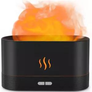 PISAY 에센셜 오일 디퓨저 불꽃 공기 불 LED 조명 - 2개의 정확도 180mL 용량(8시간) 가정용 침실 사무실