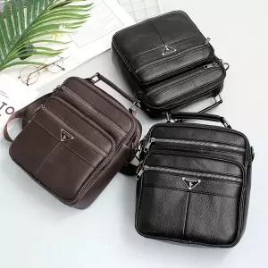 [블루마운트]802-1 미콘 남녀공용 소가죽 캐주얼 크로스백